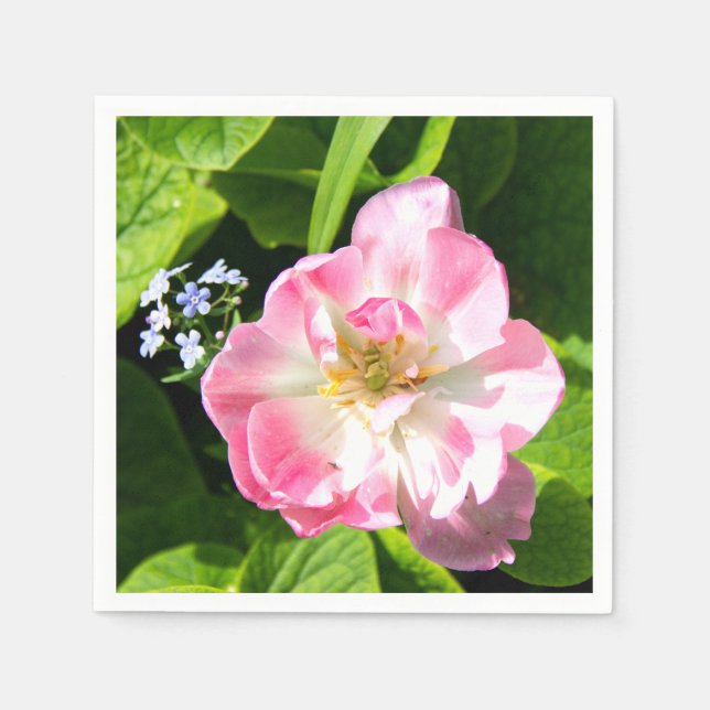 Cute pink tulip napkin (Front)