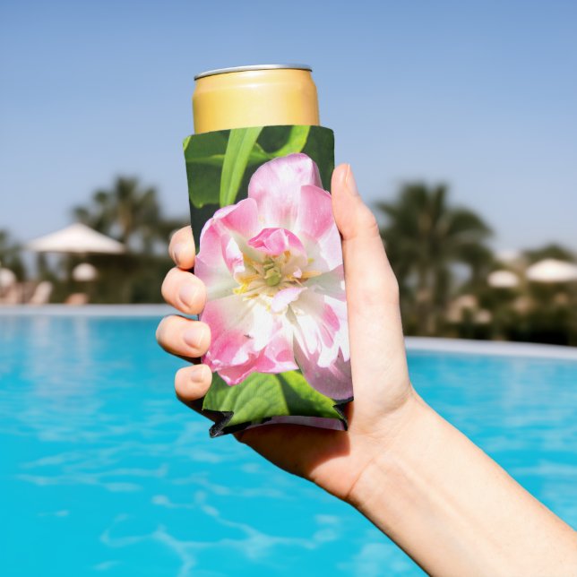 Cute pink tulip seltzer can cooler (In Situ Pool)