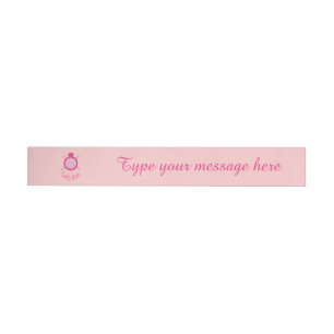 Cute Pink Turtle Babe Custom Labels