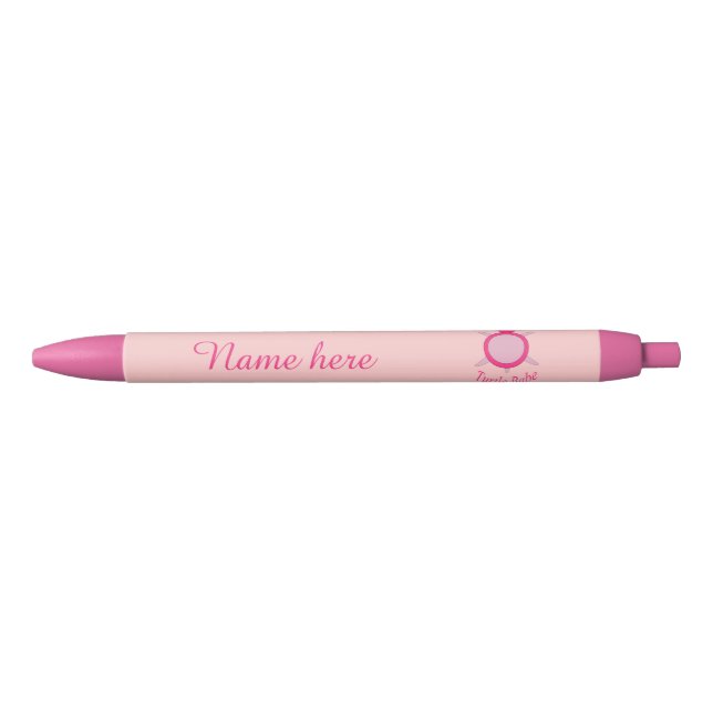 Cute Pink Turtle Babe Custom Pen (Front)