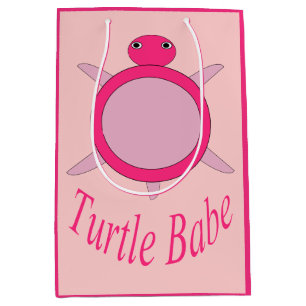 Cute Pink Turtle Babe Gift Bag