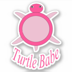 Cute Pink Turtle Babe Shaped