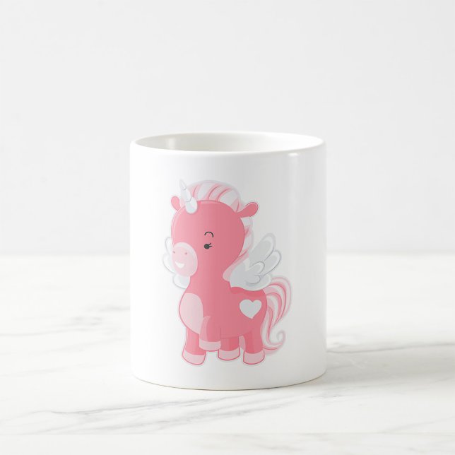 Cute Pink Unicorn Coffee Mug (Creator Uploaded)