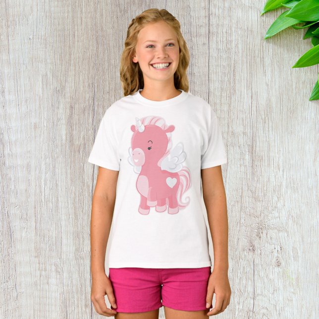 Cute Pink Unicorn T-Shirt (Creator Uploaded)