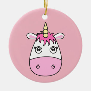 Cute Pink Unicorn Tree Decoration