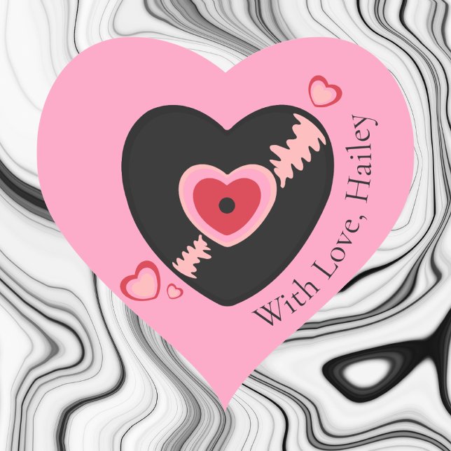 Cute Pink Valentines Day Heart Sticker (Creator Uploaded)
