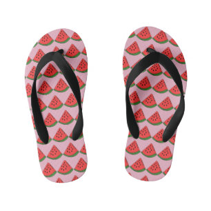 Cute Pink Watermelon Kid's Thongs