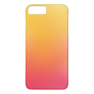 Cute Pink Yellow Orange Ombre Girly iPhone 8 Plus/7 Plus Case