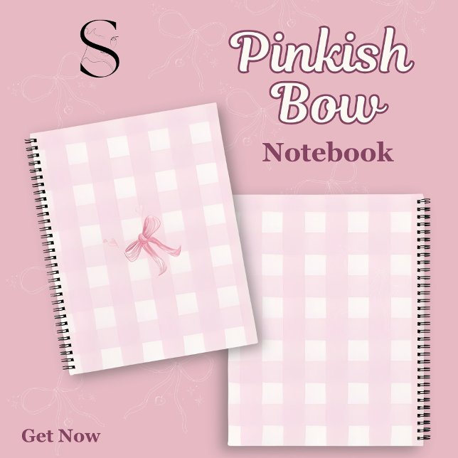 cute pinkish bow with heart notebook (Creator Uploaded)