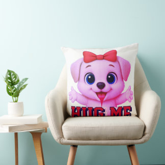 CUTE PINKY PUPPY PILLOW ~ CUTE ATTRACTIVE HUGPUPPY