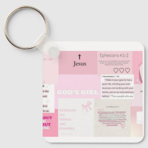 Cute Pinky Squared Keychain