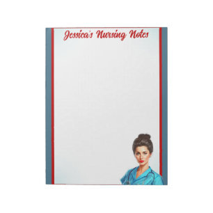 Cute Pinup_ Nursing in my blood Notepad