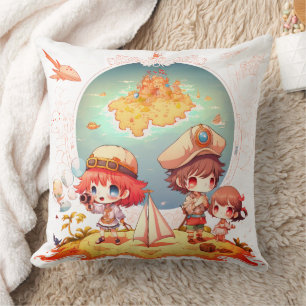 Cute Pirate Adventure Cushion