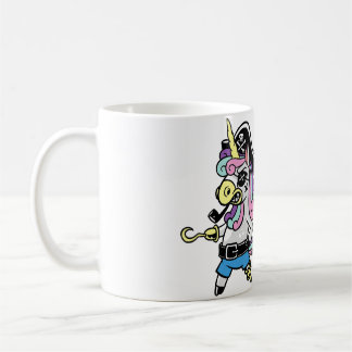 Cute Pirate Captain Unicorn Gift For Lover Magical Coffee Mug