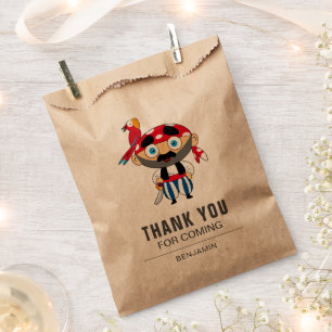 Cute Pirate Kids Birthday Party Favour Bag