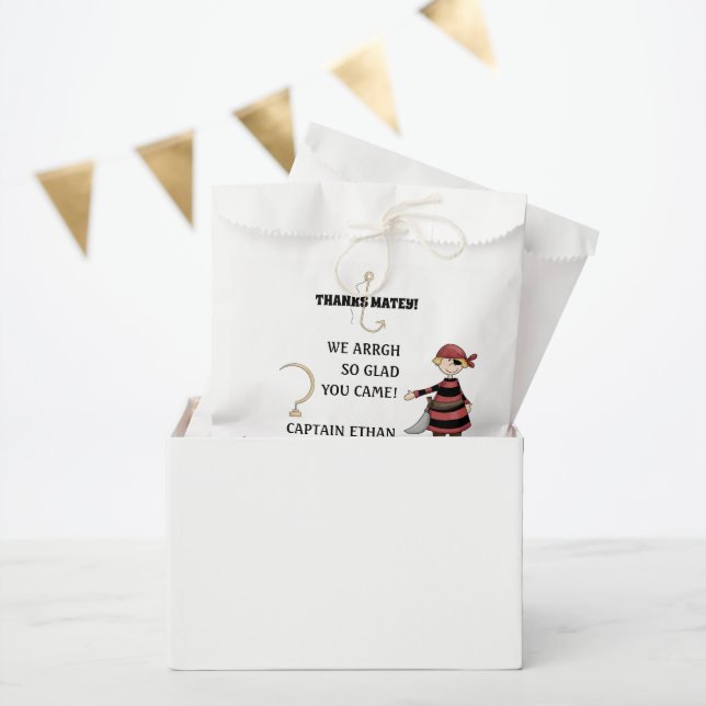 Cute Pirate Kids Birthday Party Favour Bag (Party)