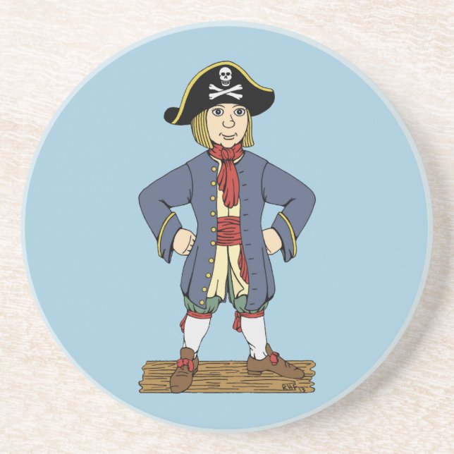 Cute Pirate Lad Coaster (Front)