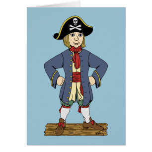Cute Pirate Lad Greeting Card