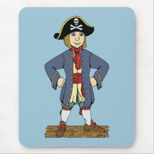 Cute Pirate Lad Mouse Pad