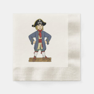 Cute Pirate Lad Napkin