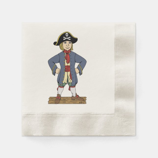 Cute Pirate Lad Napkin (Front)