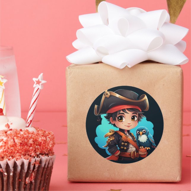 Cute pirate sticker (Party)