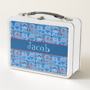 Cute Pirates Metal Lunch Box