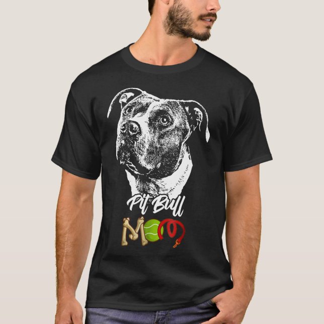 Cute Pit Bull Mum New T-Shirt (Front)