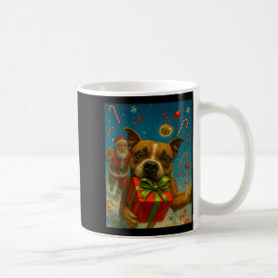 Cute Pitbull Christmas Shirt - Santa And Pittie Xm Coffee Mug