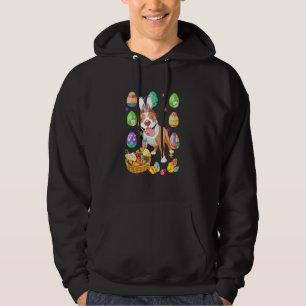 Cute Pitbull Easter Bunny Ear Easter Egg Basket 1 Hoodie