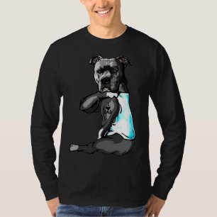Cute Pitbull I Love Dad T-Shirt