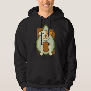 Cute Pitbull In Avocado Pitbull Lover Avocado Love Hoodie