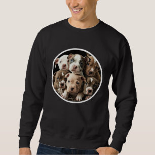 Cute Pitbull Staffy Puppies Sweatshirt