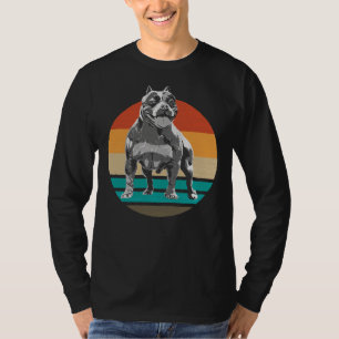Cute Pitbull Vintage Terrier Dog Trainer Walk T-Shirt
