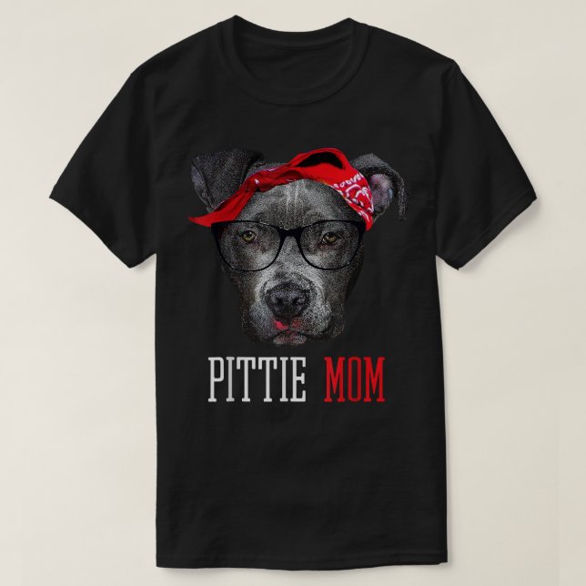 Cute Pittie Mom Pitbull Dog Lovers Mother's Day Gi T-Shirt (Design Front)