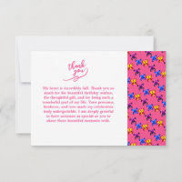 Cute Pixel Butterfly Pattern Hot Pink Background