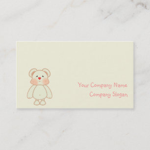Cute Pixel Drawn Bear Business Card