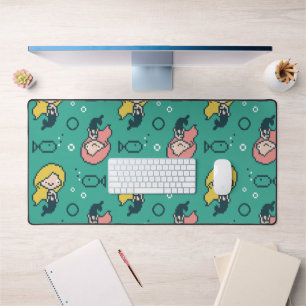 Cute Pixel Mermaid Desk Mat
