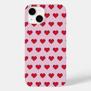 Cute pixelated heart shape Case-Mate iPhone 14 case