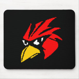 Cute pixeled bird face drawstring bag hand sanitiz mouse pad