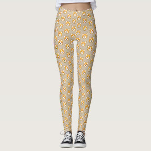 Cute pixeled dog face throw pillow beverage pitche leggings
