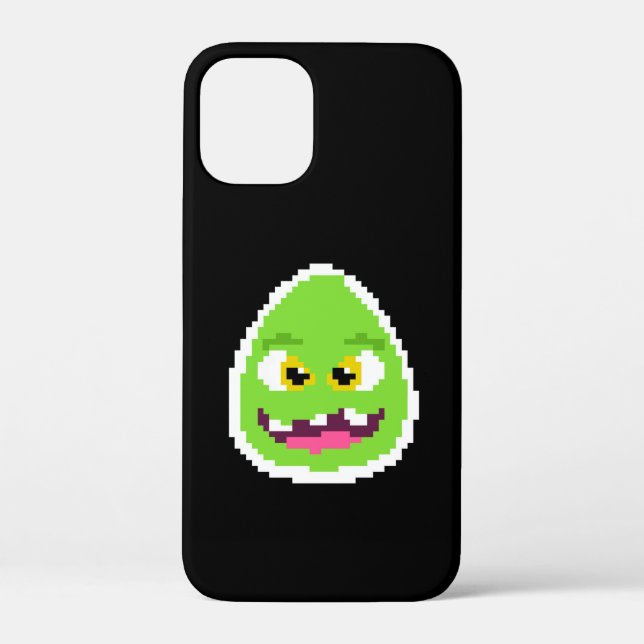 Cute pixeled egg monster Case-Mate iPhone case (Back)