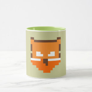 Cute pixeled fox face Case-Mate iPhone case Mug