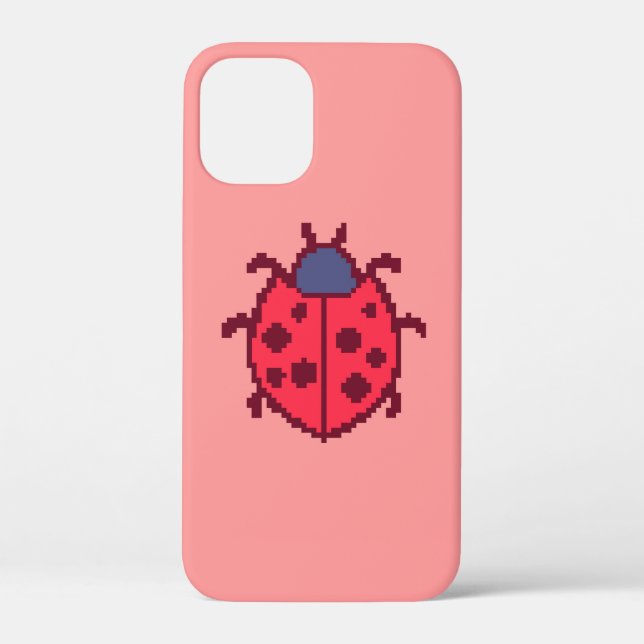 Cute pixeled ladybug insect  Case-Mate iPhone case (Back)