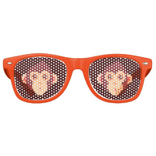 Cute pixeled monkey face notebook HP laptop skin Retro Sunglasses