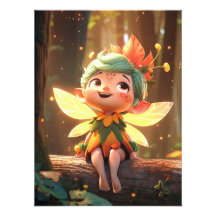 Cute Pixie Elf in the woods
