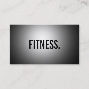 Cute Plain Grey Fitness Business Card