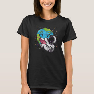 Cute Planet Astronaut Earth Galaxy Space Travel As T-Shirt