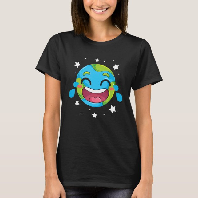 Cute Planet Astronomy Scientist Outer Space Scienc T-Shirt (Front)