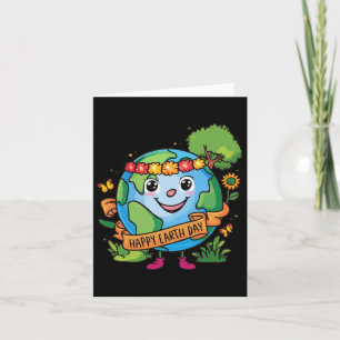 Cute Planet Earth Awareness Day Happy Earth Day Card